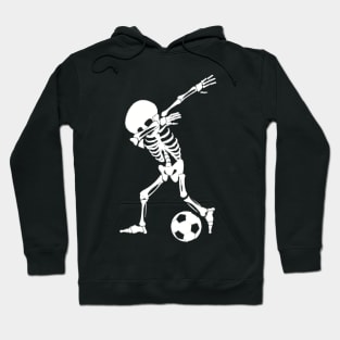 Dabbing Skeleton Soccer Shirt - Funny Halloween Dab Hoodie